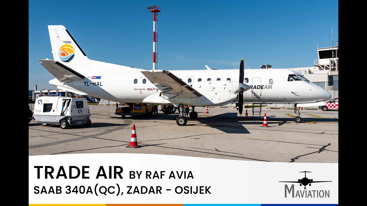 Trade Air (RAF Avia), Saab 340A (QC), Zadar (ZAD) - Osijek (OSI)