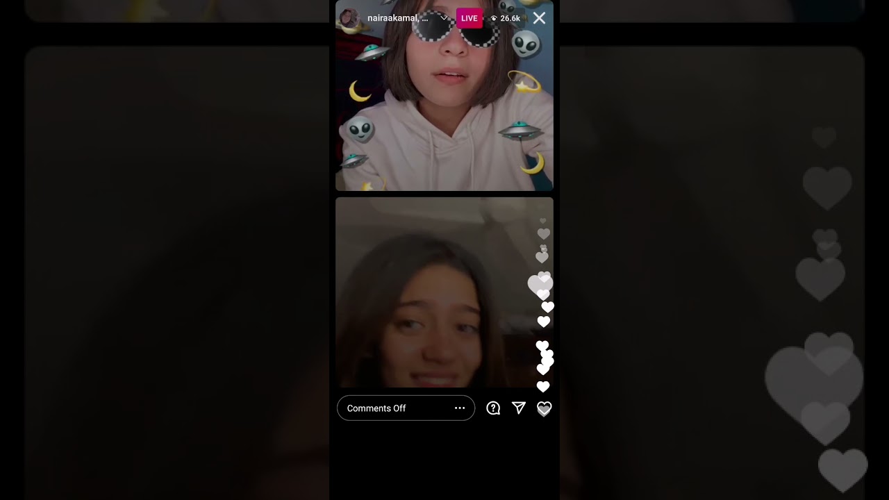 لايف نيره و ندا هي بتشتم الفانز 😂😂