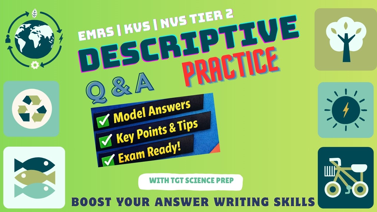 📝MASTER DESCRIPTIVE QUESTION ANSWER WRITING🔬TGT SCIENCE | 🎯EXAM READY📖