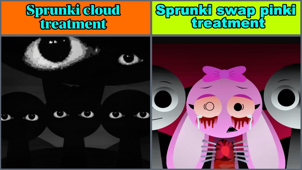 Incredibox Sprunki All Characters | Sprunki cloud treatment  Vs Sprunki swap pinki treatment