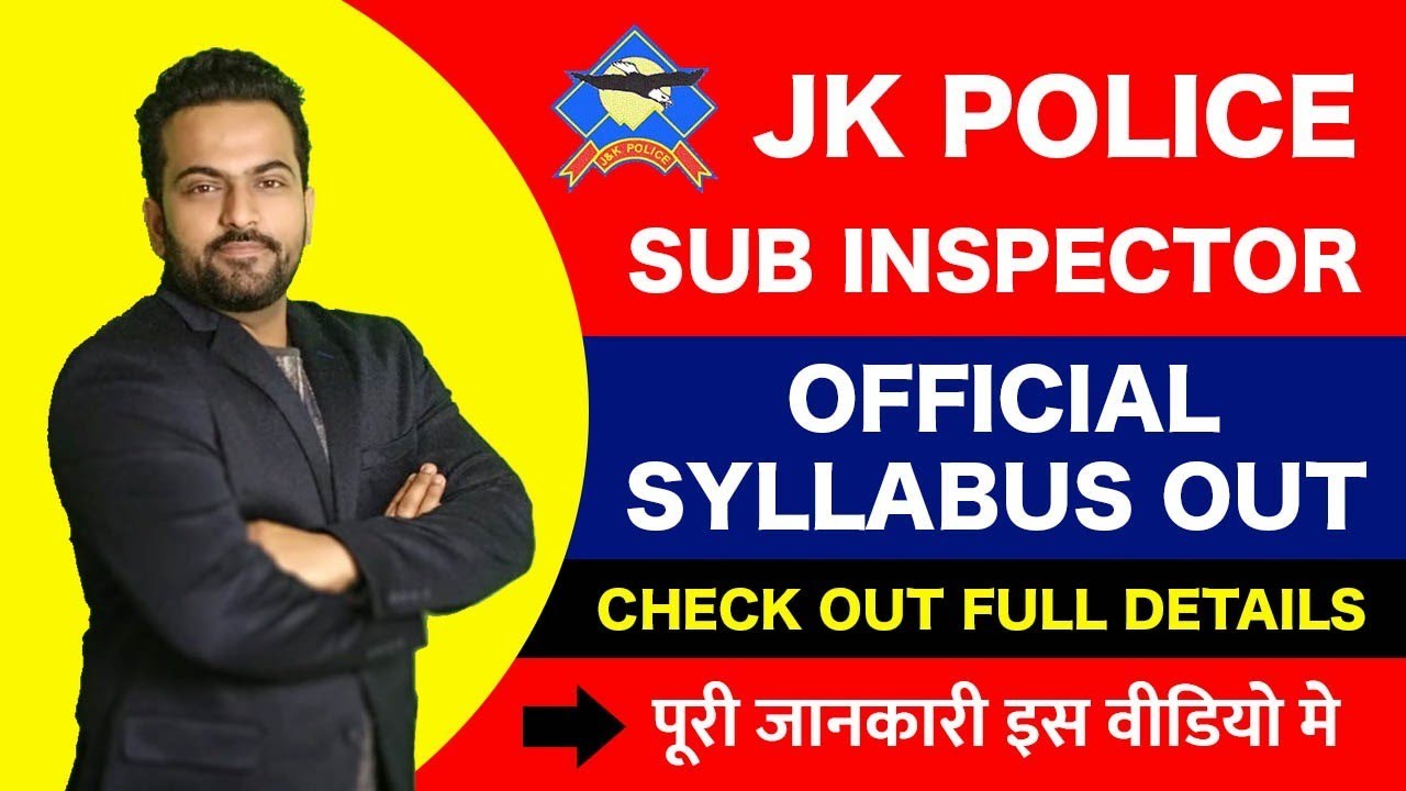 Jkp Sub Inspector Official Syllabus Out @CareerSuccessJammu || Jkp Si Recruitment 2021