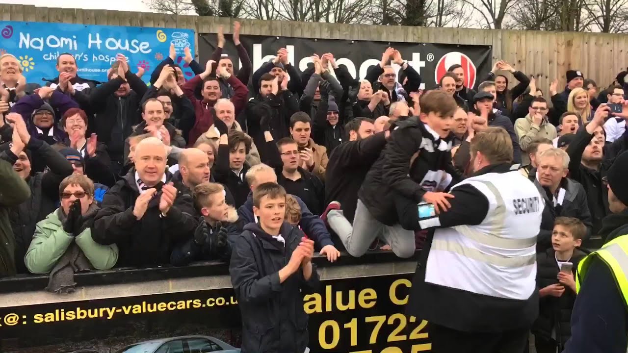 Final Whistle & Post Match - Salisbury FC vs Hereford FC. Semi Final 2nd Leg