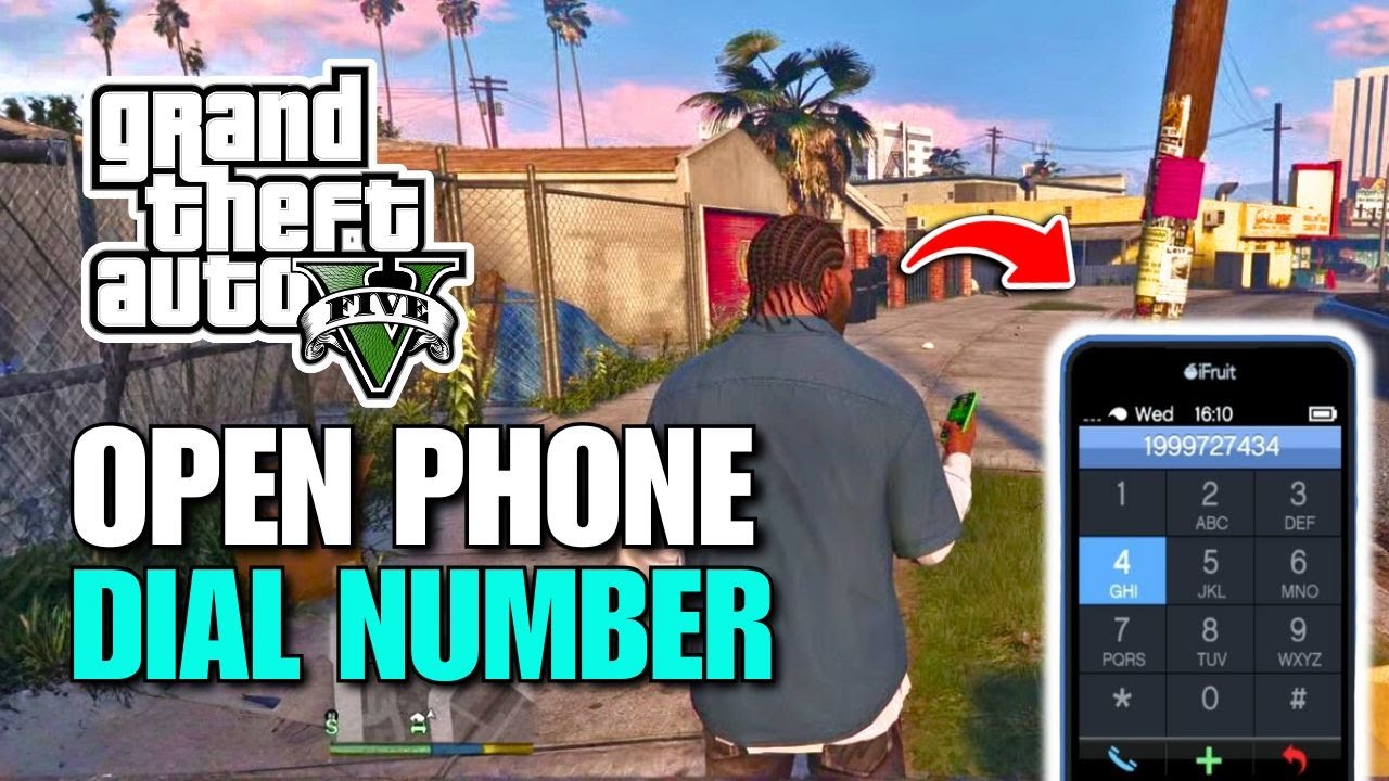 Как открыть телефон в GTA 5 и набрать номер?