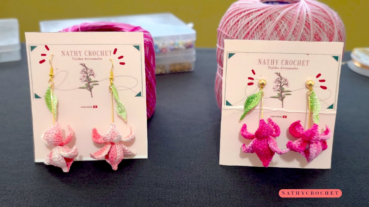 Lluvia de Jazmín | Aretes a Crochet Paso a Paso