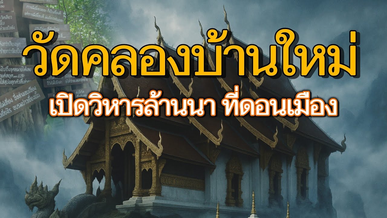 วัดคลองบ้านใหม่ ตำนานอัศจรรย์หลวงพ่อหยกเขียวที่วิหารศิลปะล้านนาที่หลายคนได้เจอ  ดอนเมือง