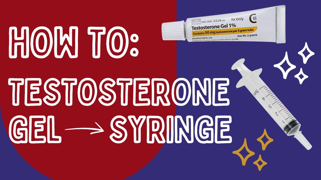 How to put testosterone gel into syringe