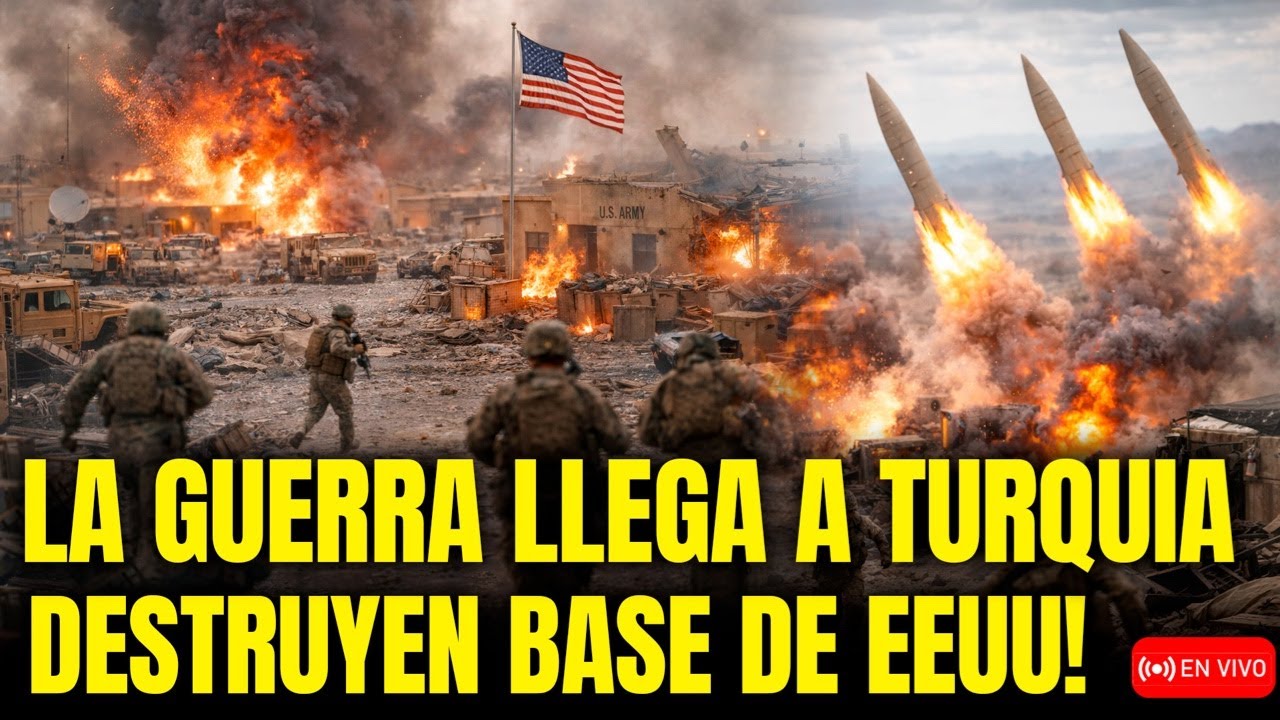 🚨 BRUTAL BOMBARDEO A BASE MILITAR DE EEUU EN TURQU&Iacute;A! LA GUERRA SE EXPANDE