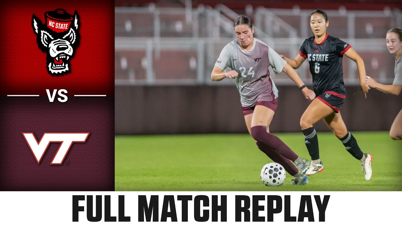 NC State vs. Virginia Tech Full Match Replay | 2025 ACC Women's Soccer