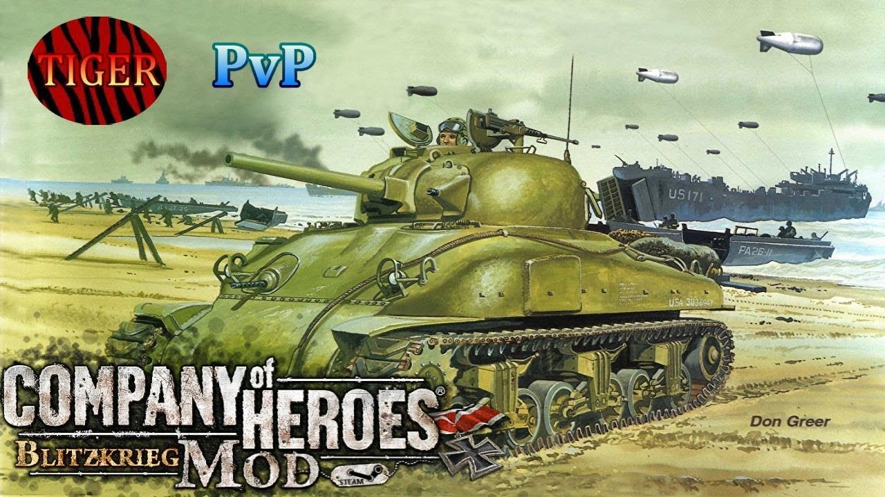 CoH Blitzkrieg Mod PvP _ 1vs1 raw Gameplay