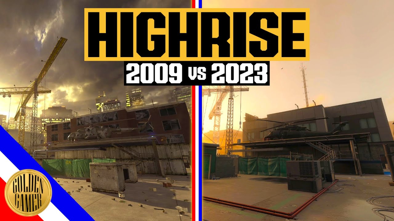 Highrise Map Comparison (2009 vs 2023) - MW3 Highrise Remake