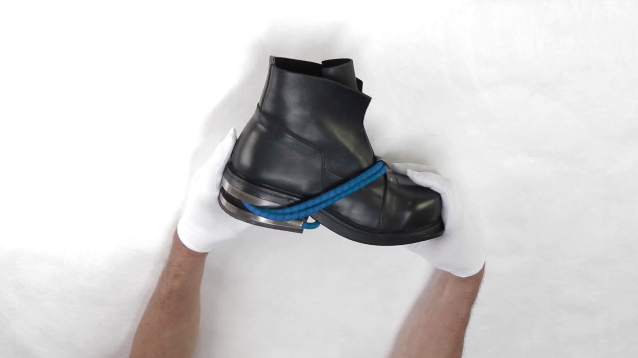 FootPrint - Boot in leather and metal, Dirk Bikkembergs S/S 1998