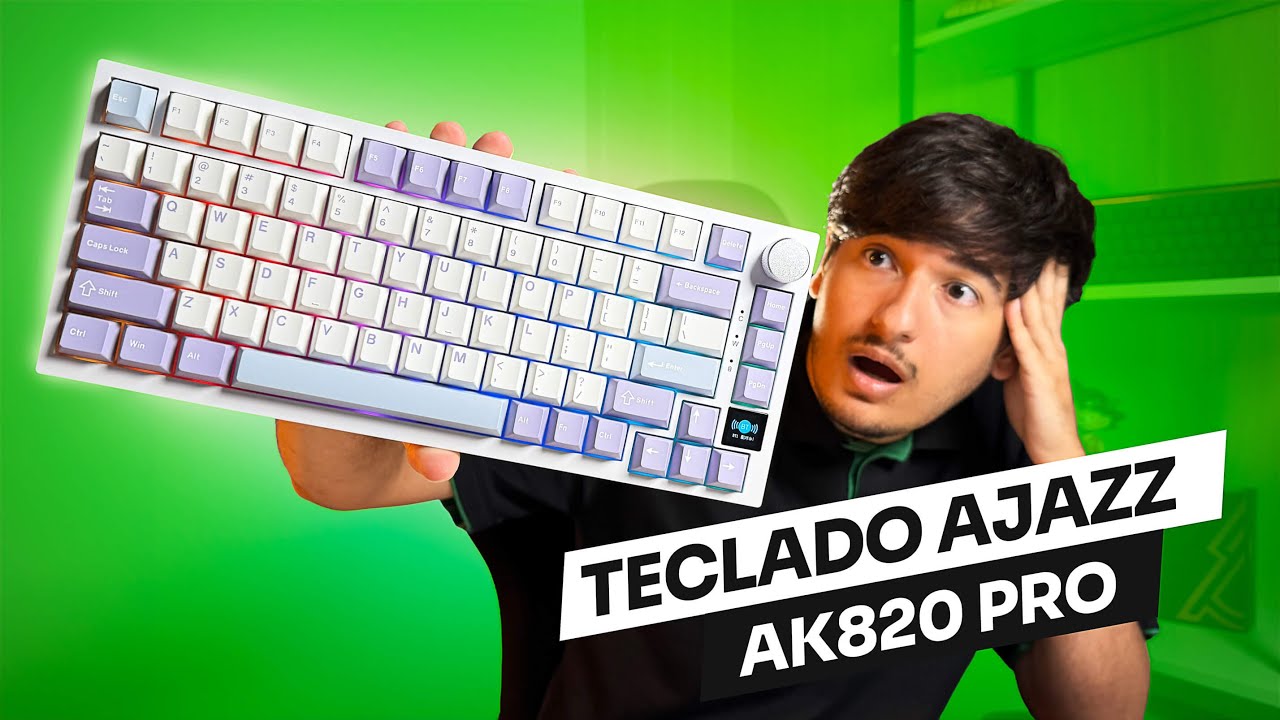 Nova marca de Teclado Gamer Custo Béneficio - Review Ajazz AK820 Pro