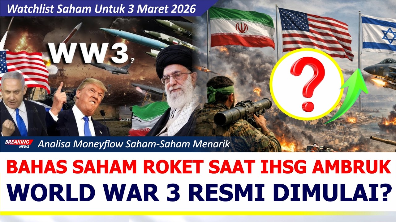 Bahas Saham Yang Naik Ditengah Perang Iran - Israel Amerika. Bagaimana Strategi Yang Terbaik?