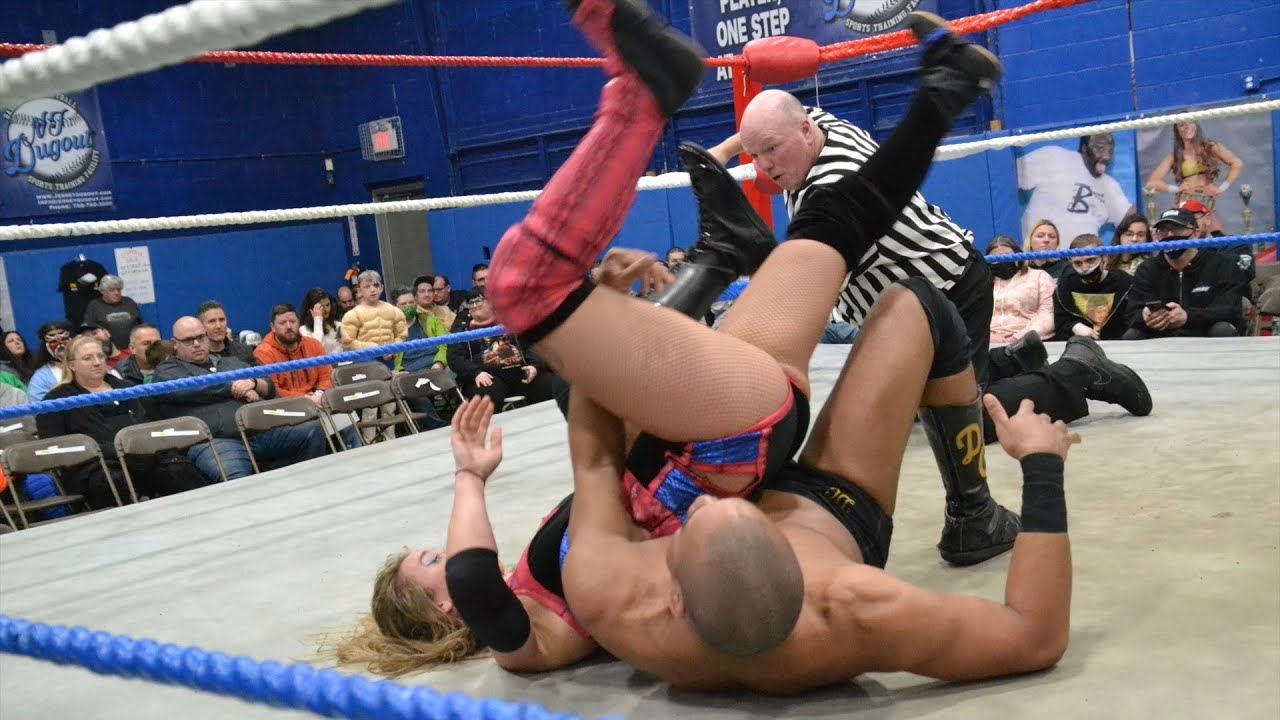 Intergender Wrestling - Erica Leigh Vs Darius Carter | 2022 ECWA Super 8 Finals