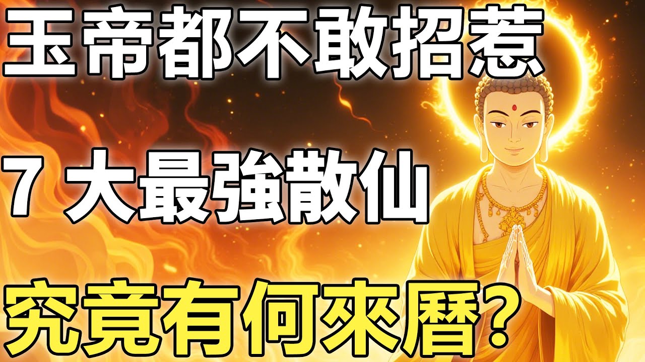 玉帝都不敢輕易招惹！三界最強七大散仙究竟有何來曆？他們師父又是何方神聖？【佛學|神話傳說|故事|玉帝|彌勒】