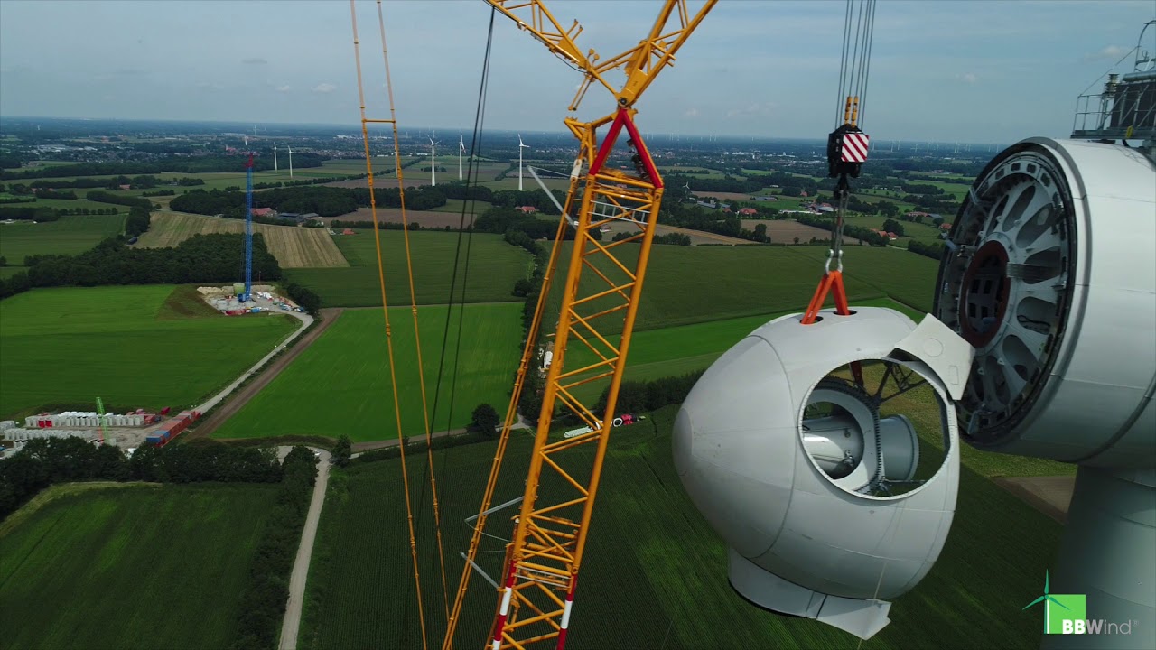 Bürgerwind in Ahaus Quantwick: Montage der Nabe
