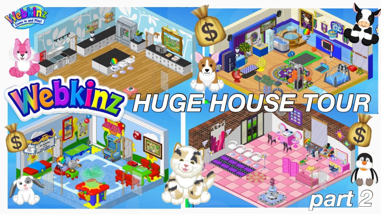 HUGE WEBKINZ HOUSE TOUR - kitchen, gym, backyard, + more (part 2)