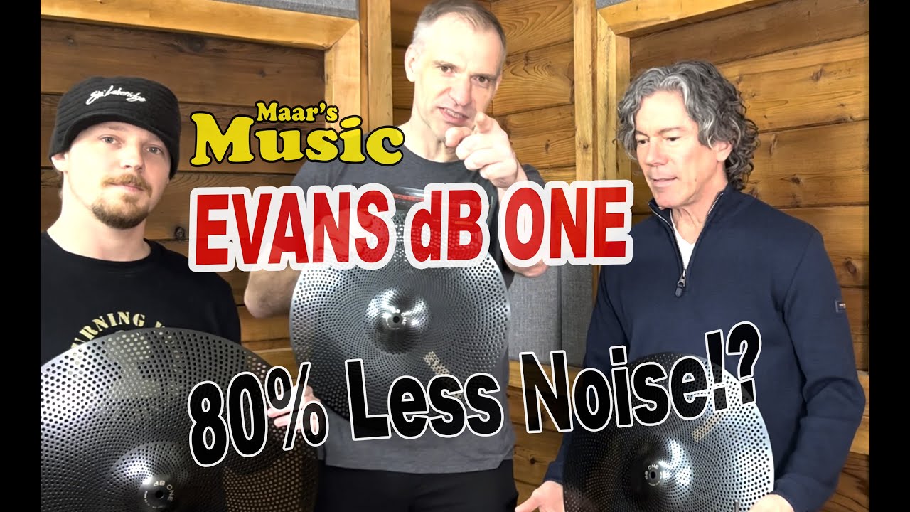 Evans dB One -- Quiet Cymbals and Heads can Sound and Feel Great on your acoustic drum set!