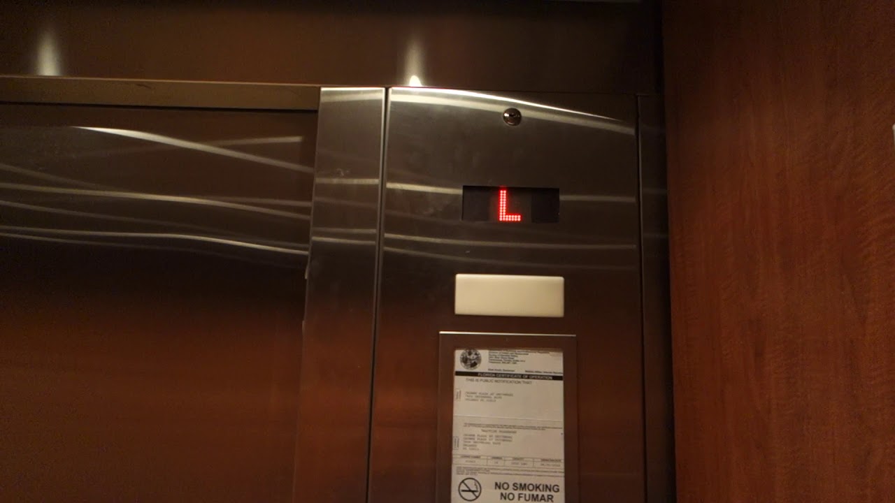 EPIC!!! KONE Traction Elevators @ Crowne Plaza Orlando, Universal Blvd, Orlando, FL, USA.