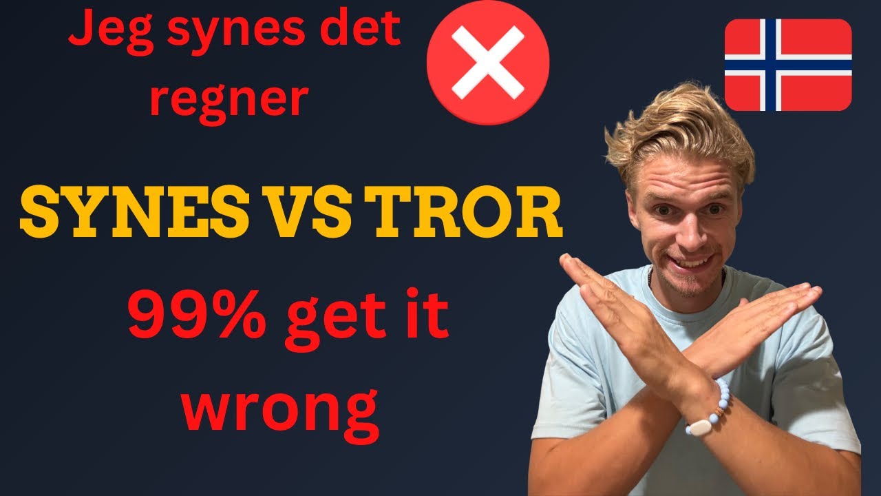 Learn synes vs tror once and for all🇳🇴(with quizzes)📝