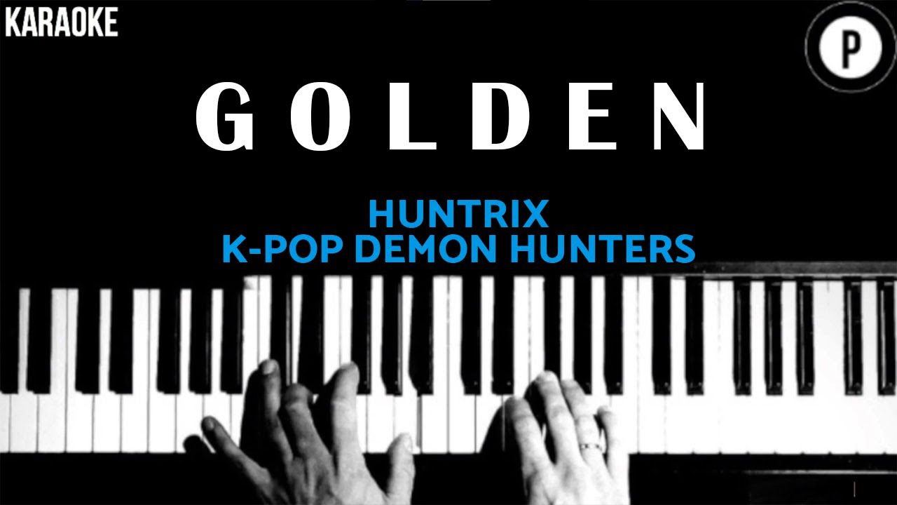 Golden - Huntrix (Kpop Demon Hunters) KARAOKE Slowed Acoustic Piano Instrumental COVER LYRICS