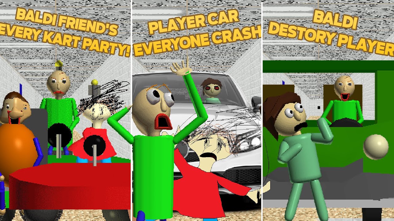 3 Mods Vehicle | Baldi's But You're Driving CAR [Baldi's Basics Mod]