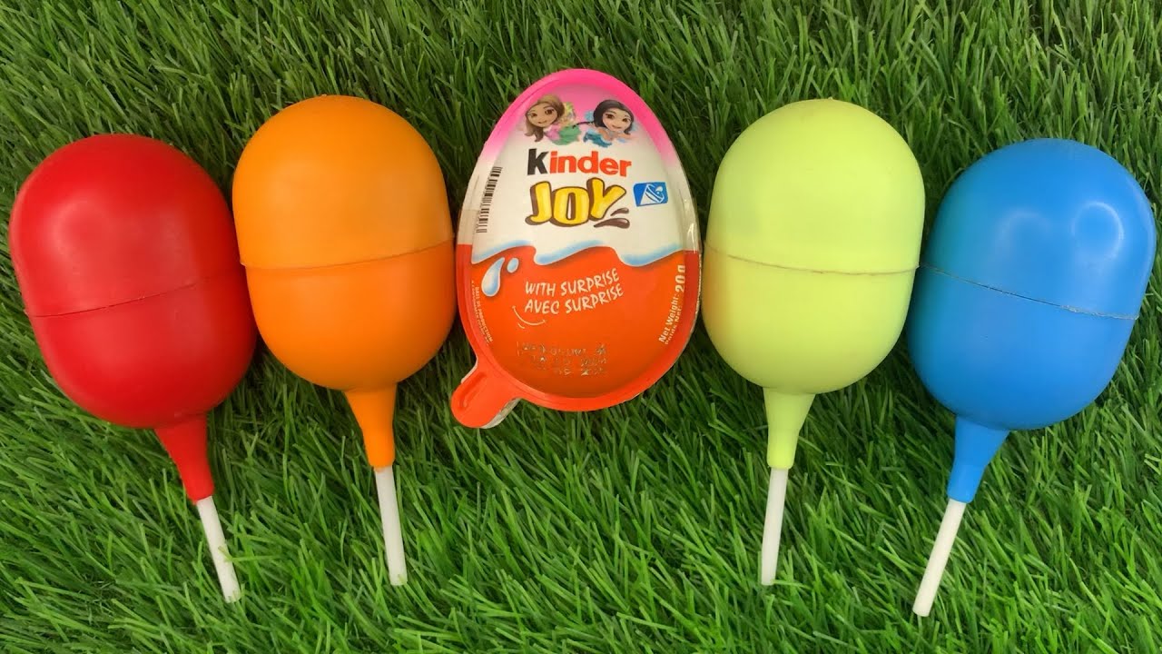 🌈 Satisfying Video | Kinder Surprise and Corby FunEgg ASMR Opening - YummyRainbow Candy LollipopsI 