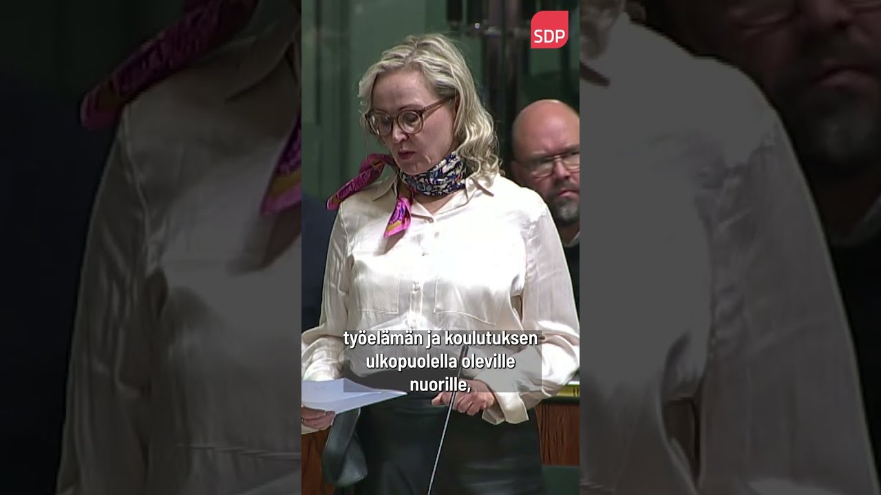 Puheenvuoro välikysymyskeskustelussa nuorten tulevaisuudesta