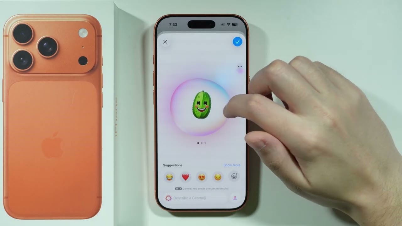 iPhone 17 Pro/Pro Max: как использовать Genmoji