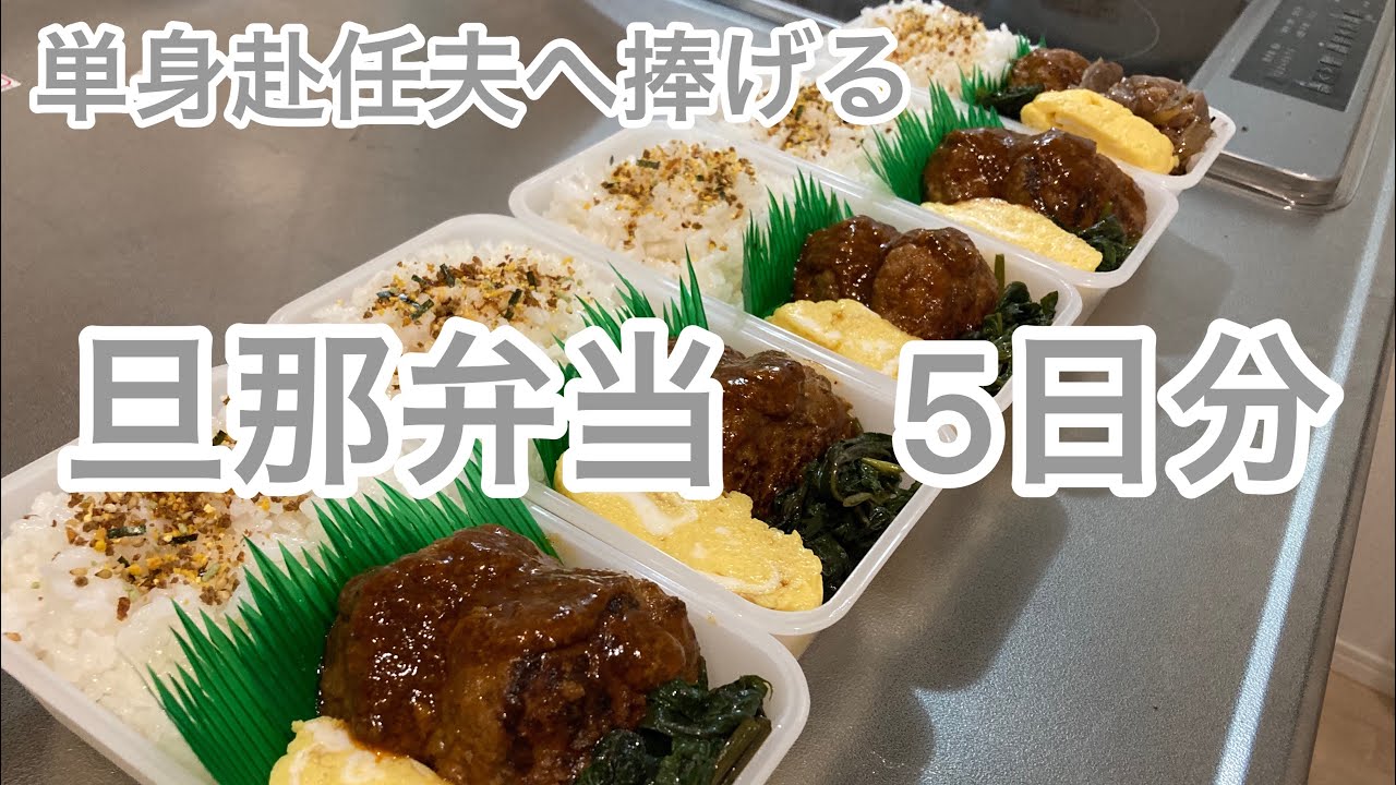 【単身赴任夫へ】　まるごと冷凍弁当。