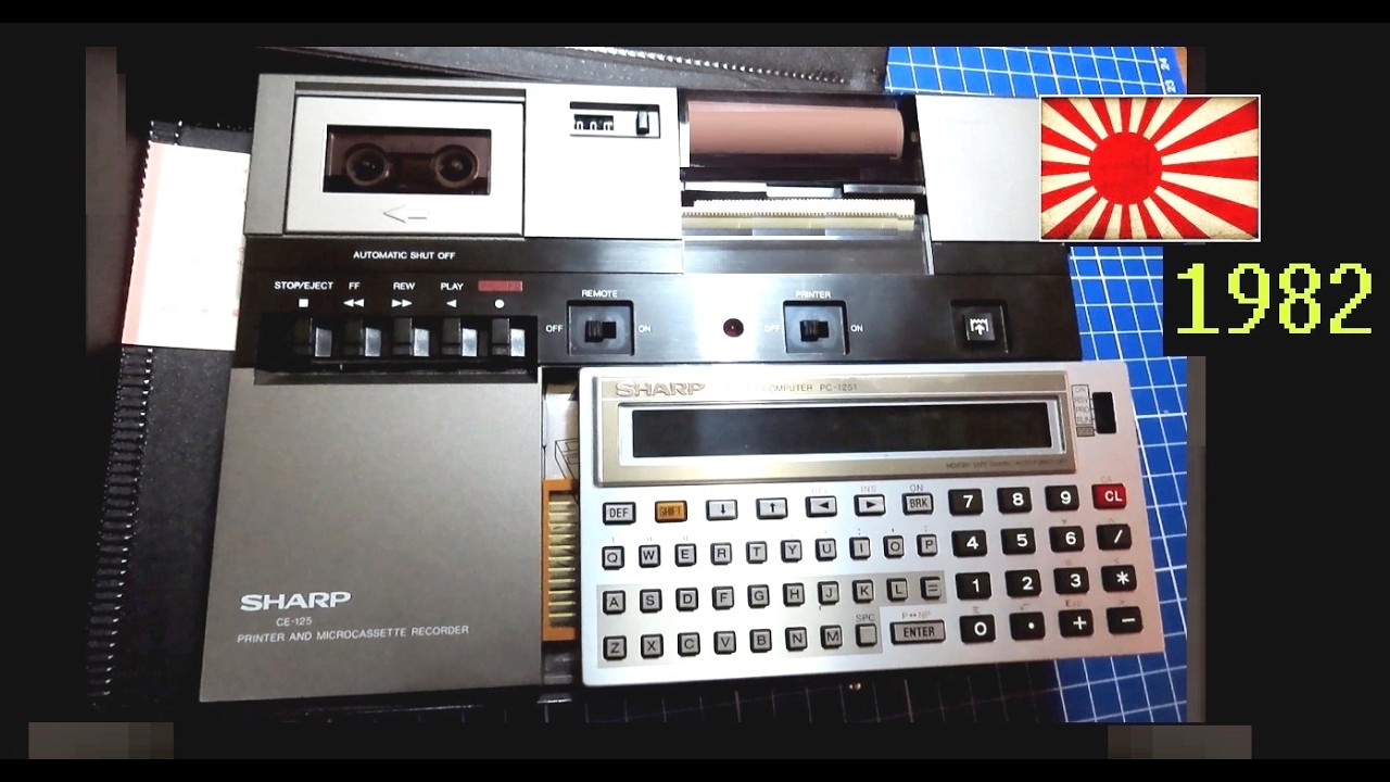 1982 год - Карманный компьютер Sharp 1251 и док-станция, часть I.