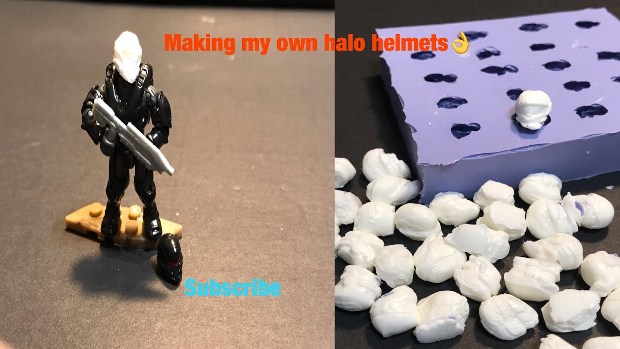 How to Make Spare Halo Mega Construx Parts for your figures Mould Making tutorial