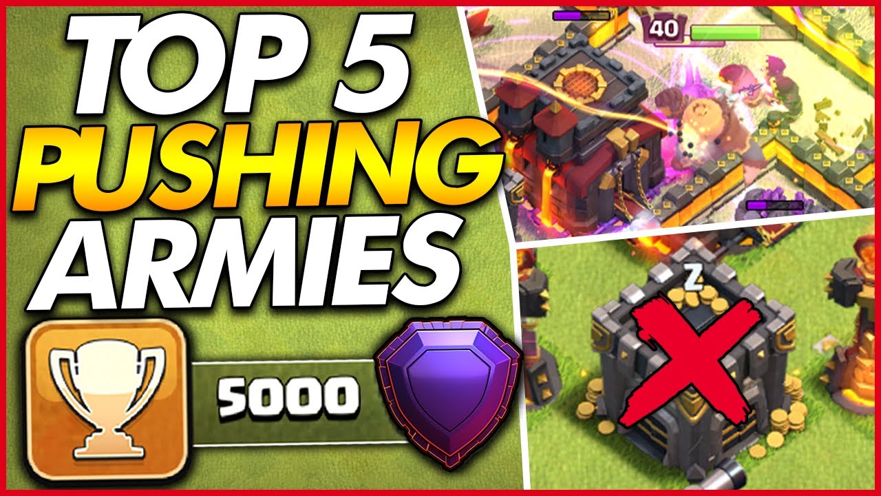 TOP 5 BEST TH10 PUSHING ATTACK STRATEGIES WITHOUT CC!! | Clash of Clans
