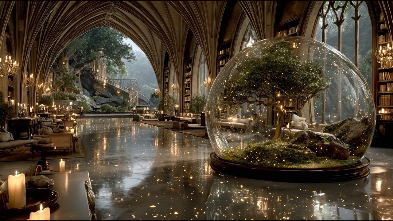 The Luminous Library of the Sacred Tree | Medieval Fantasy Music & Animated Ambience