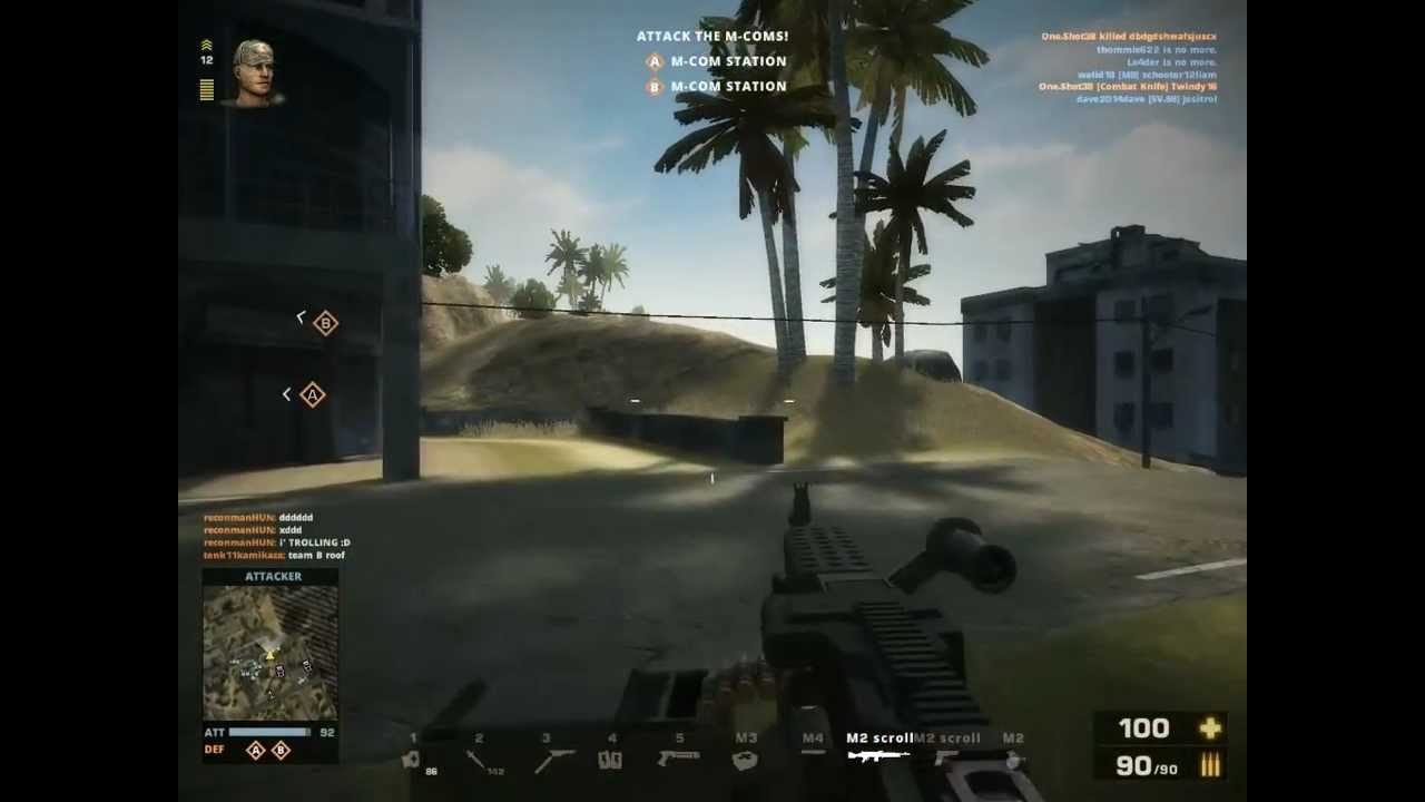 Battlefield Play4Free Gameplay / M240B / Rush-Attacker / FULL ROUND