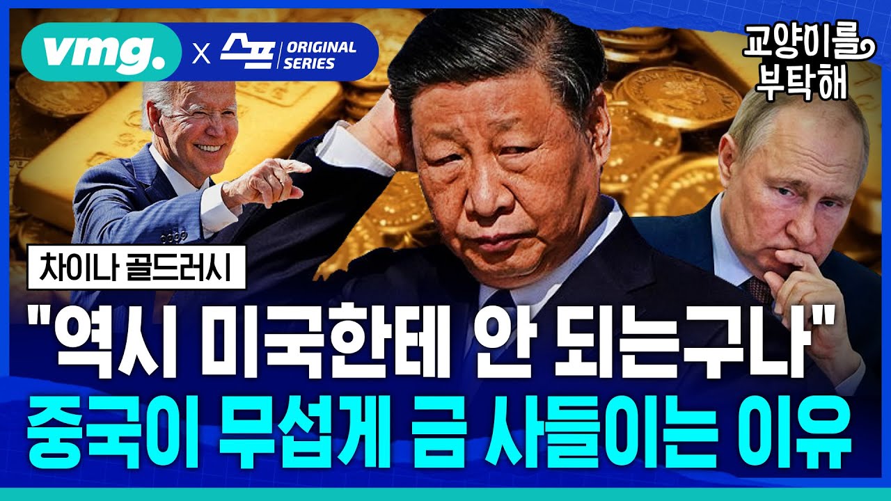 [지식뉴스] “역시 미국한테 안 되는구나”...부동산·증시 폭락한 중국이 무섭게 ‘금’ 사들이는 이유 / SBS / 모아보는 뉴스 / 교양이를 부탁해