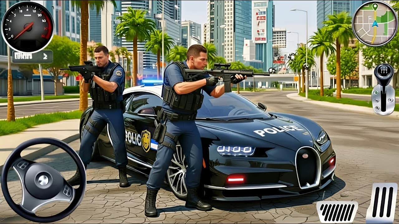 Police Car Chase Simulator 3D Games - Real Cop Cars Police Driving Simulator 2025 - Android Gameplay