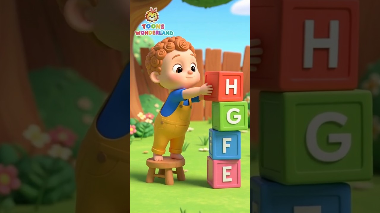 ABC Song for Kids (E-H) | Fun Alphabet Nursery Rhyme | ABCD Learning Song #abcd #kidssongs #shorts