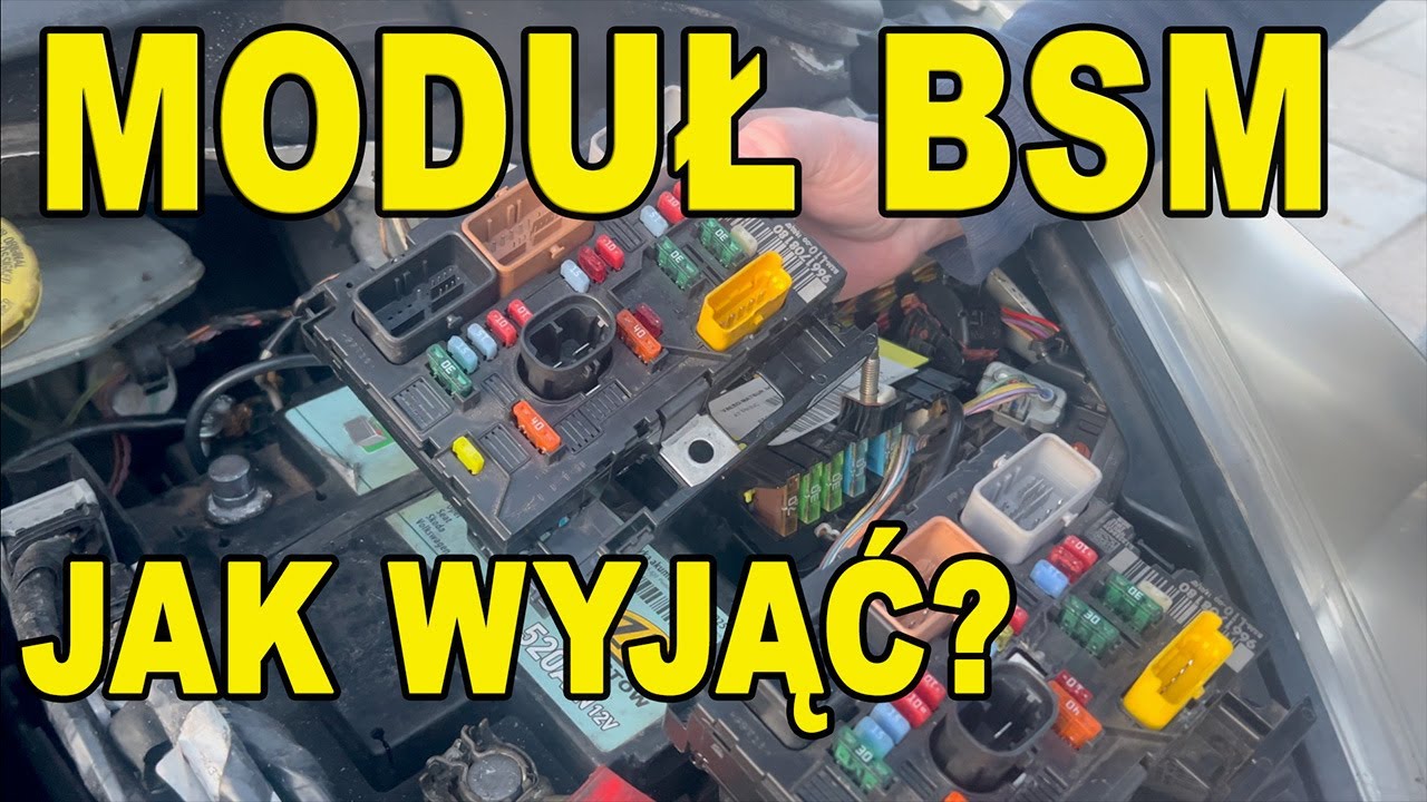Jak wymontować i zamontować moduł BSM - Peugeot 207 (i inne auta PSA)