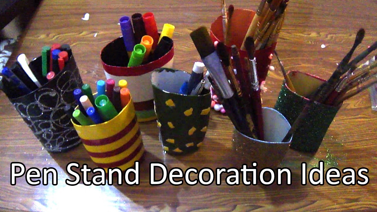 Pen Stand Decoration Ideas From Bottles