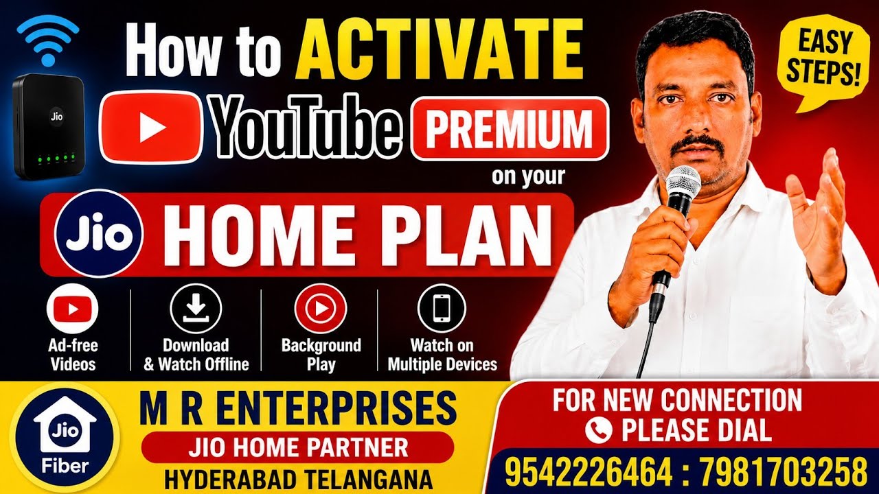 How to activate YouTube Premium on your Jio Home plan