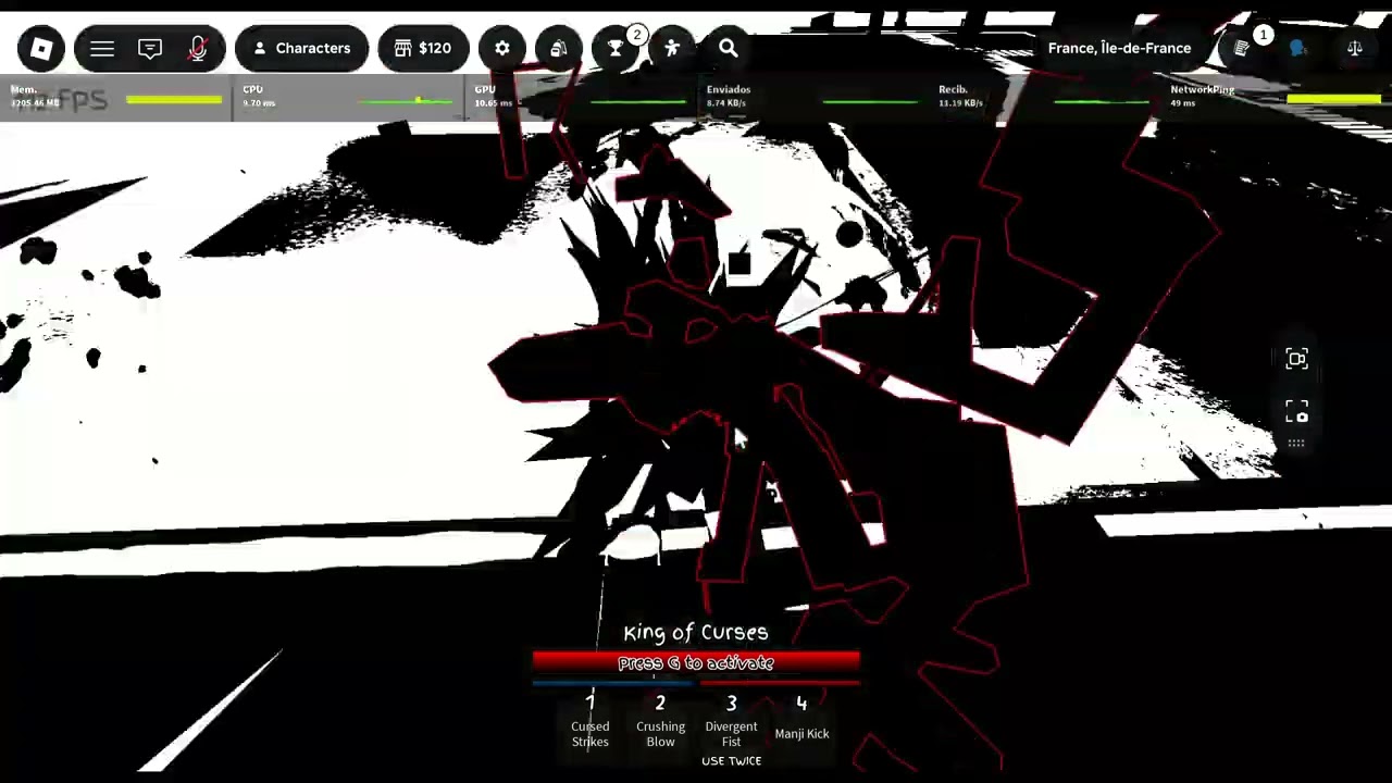 Jujutsu Shenanigans Mega Black Flash finisher