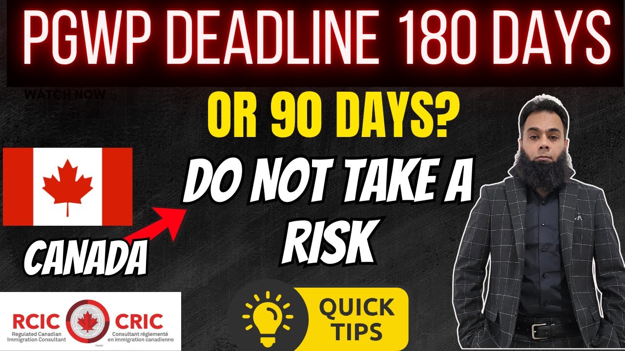 PGWP Canada: 180 Days Rule Explained 🚨 | Why Your Study Permit Must Still Be Valid!