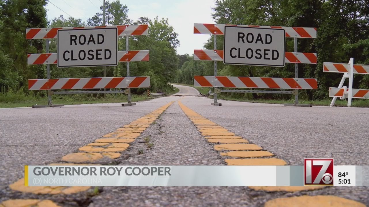 Flash Floods cause washed out roads
