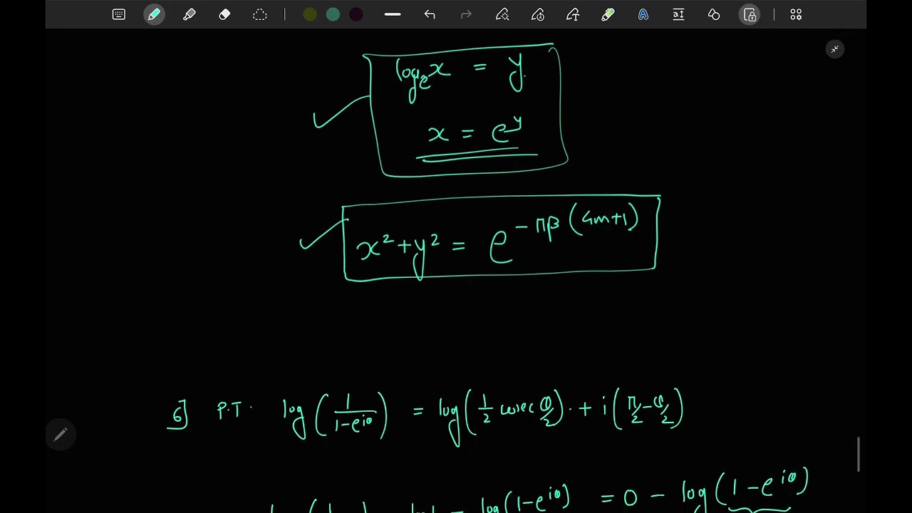 Logarithmic Functions of Complex Numbers _Part 3 | Engineering Mathematics (All Branches)