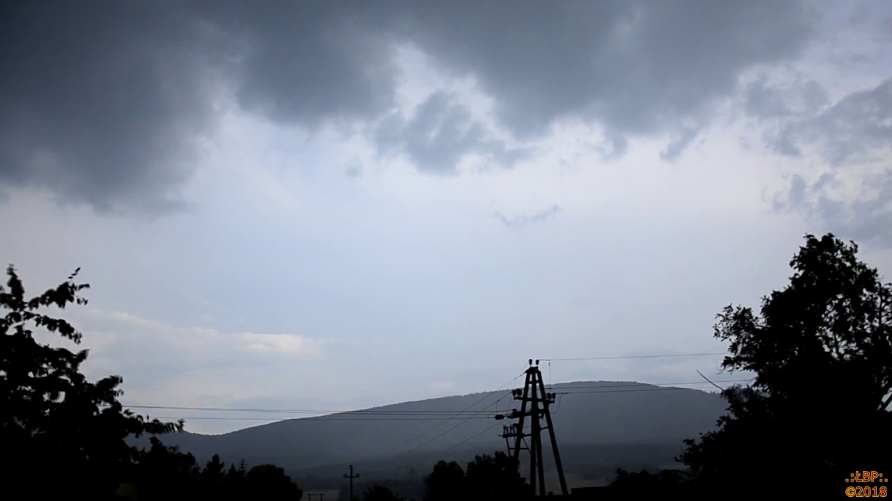 Bardzo bliskie wyładowania CG! Burza Czaniec - 10.06.2018