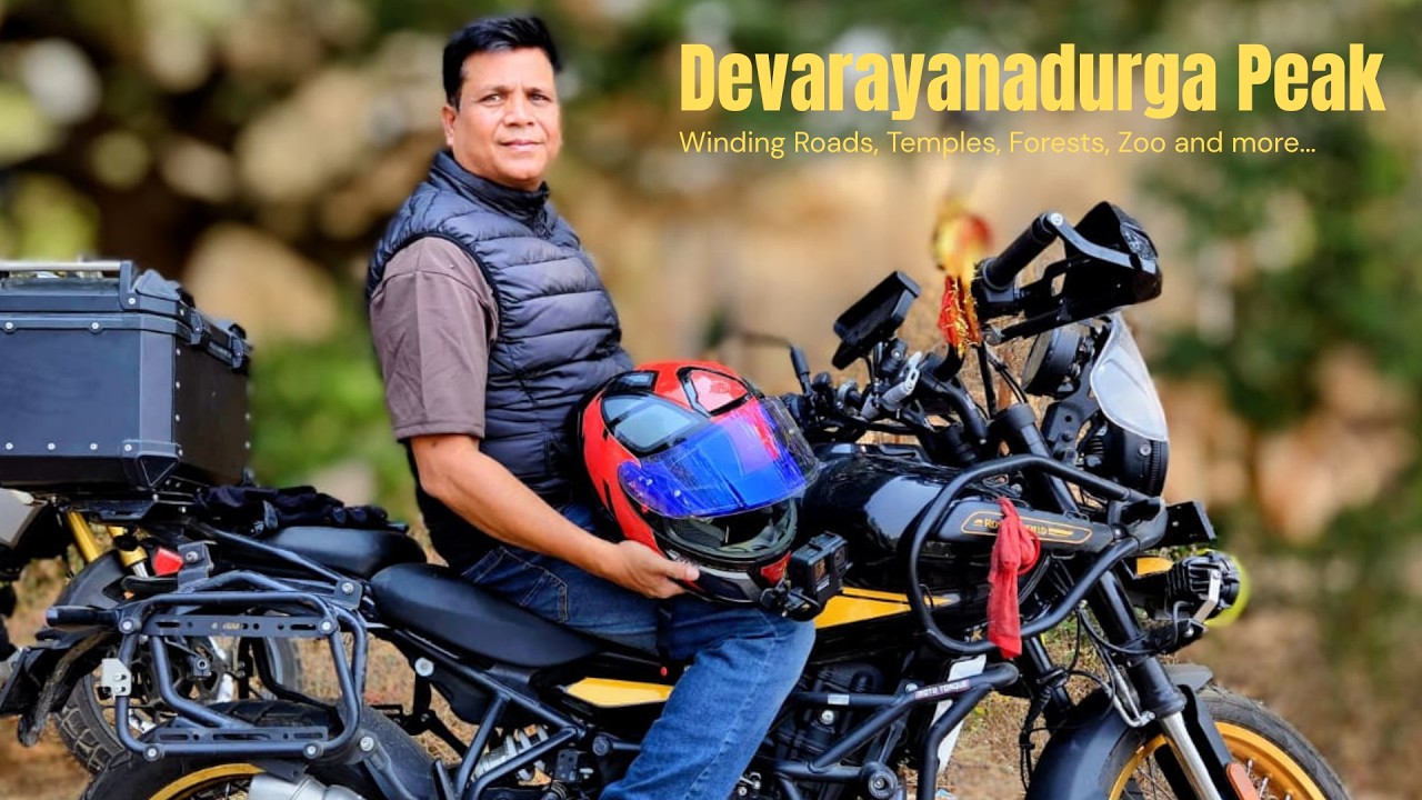Devarayanadurga Peak View - Bangalore weekend getaway - Riding Himalayan 450