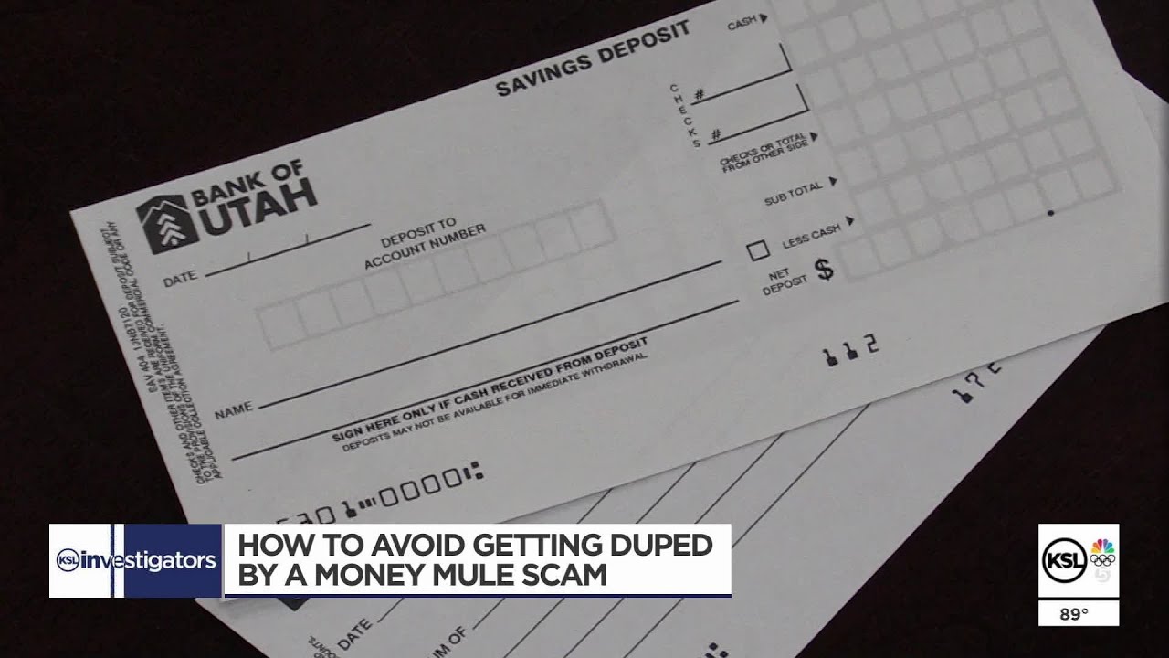 Utah Bank Warns Of Money Mule Scams