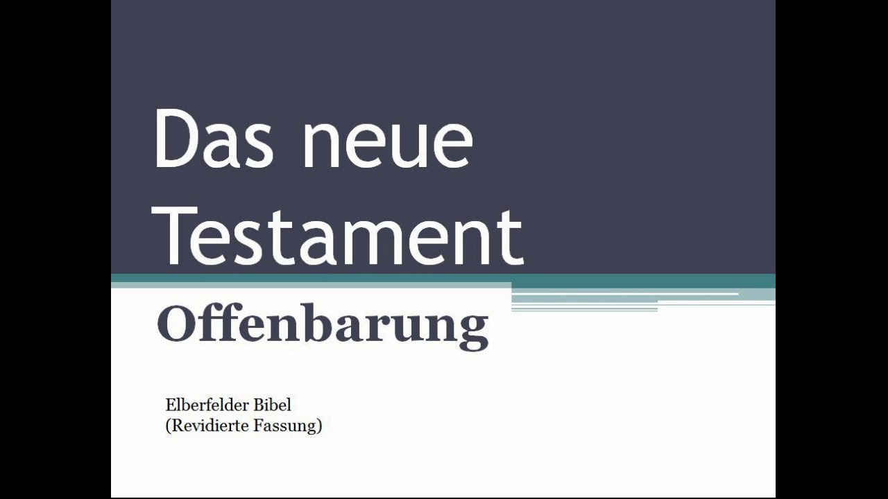 Offenbarung (ganzes Buch) - Elberfelder Bibel