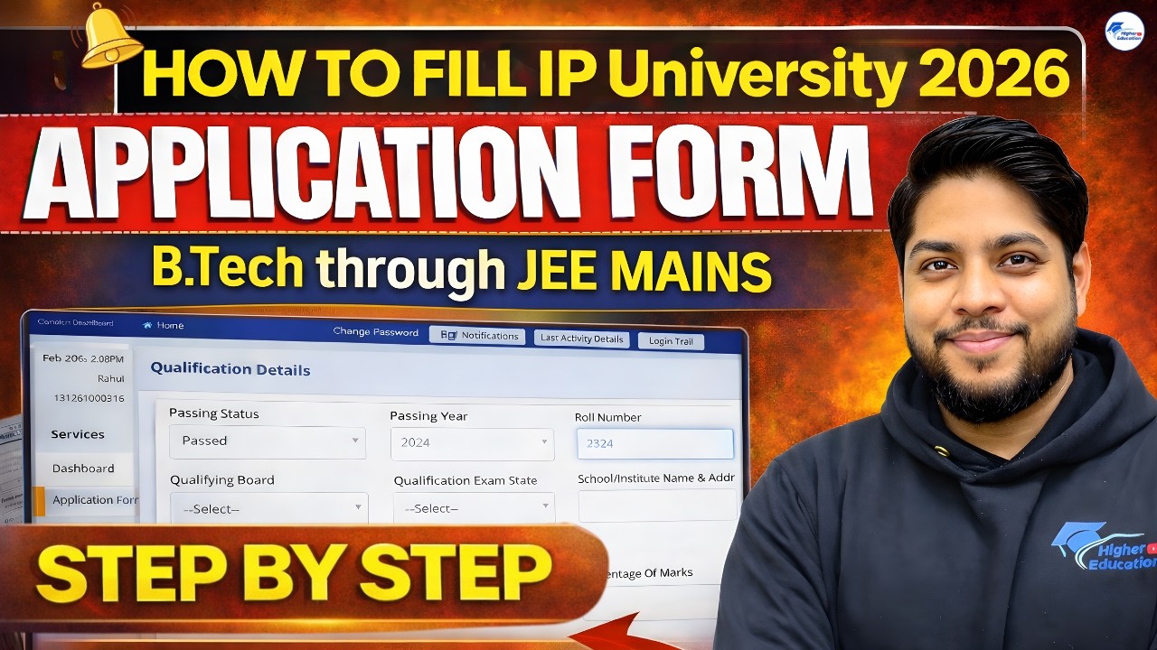 IP University Registration from filling process 2026 | B.tech Through JEE Mains Step By Step